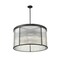 Z-Lite Carnaby Chandelier, 9-Light, 32.25 In.W x 18 In.H, Matte Black/Clear Ribbed 7504P32-MB - alternate 7